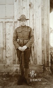 WWI के अमेरिकी पैदल सैनिक द्वारा अमेरिकी फोटोग्राफर