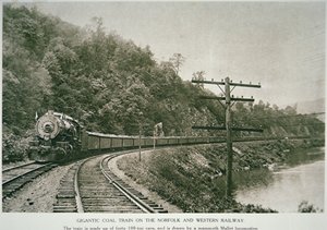 नॉरफ़ॉक और पश्चिम रेलवे, c.1925 (b/w फोटो) द्वारा अमेरिकी फोटोग्राफर