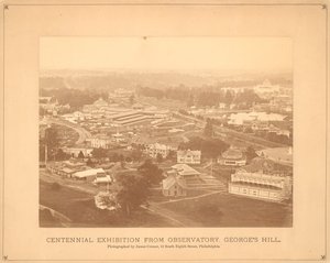 वेधशाला, जार्ज हिल, फिलाडेल्फिया, 1876 (सिल्वर बेनटेन) से सौ साल की अंतर्राष्ट्रीय प्रदर्शनी का दृश्य द्वारा अमेरिकी फोटोग्राफर