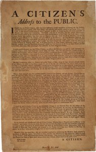 जनता के लिए एक नागरिक पता फिर से: शाही सैनिकों का समर्थन, 18 दिसंबर 1769 द्वारा अमेरिकी स्कूल