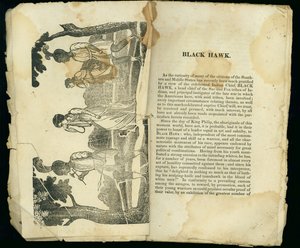 ब्लैक हॉक, कैप्टन की कथा से और श्रीमती जेन लुईस, 1834 के संभावित पलायन से द्वारा अमेरिकी स्कूल