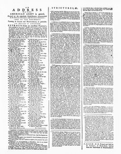 अमेरिकी सेना, सलेम, 1775 (प्रिंट) के लिए एक पते के साथ व्यापक द्वारा अमेरिकी स्कूल