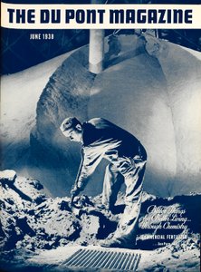 वाणिज्यिक उर्वरक, ड्यूपॉन्ट पत्रिका का फ्रंट कवर, जून 1938 द्वारा अमेरिकी स्कूल