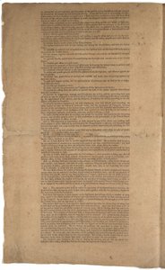 संविधान, पहला मुद्रण, डनलप एंड क्लेपोले, 17-19 सितंबर 1787 द्वारा मुद्रित (जीएलसी 695933, जीएलसी 695935 और जीएलसी 695936 देखें) द्वारा अमेरिकी स्कूल