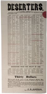 डेजर्टर्स, 1863 द्वारा अमेरिकी स्कूल
