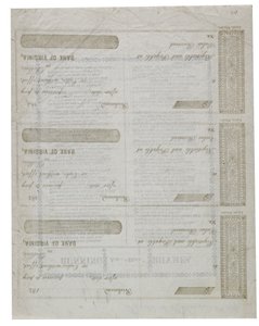 डिक्सी एक शीट चेक, 1861 के पीछे छपी द्वारा अमेरिकी स्कूल