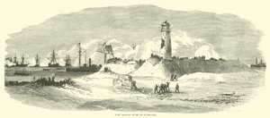 फोर्ट मॉर्गन अपने आत्मसमर्पण के बाद, अगस्त 1864 द्वारा अमेरिकी स्कूल
