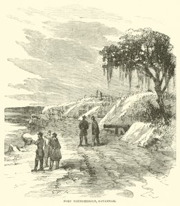 फोर्ट थंडरबोल्ट, सवाना, दिसंबर 1864 द्वारा अमेरिकी स्कूल