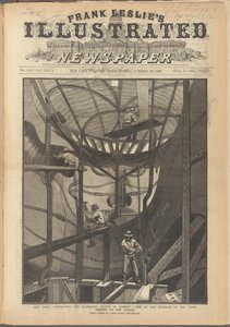 फ्रैंक लेस्ली के इलस्ट्रेटेड अखबार का फ्रंट कवर, 23 अक्टूबर 1886 द्वारा अमेरिकी स्कूल