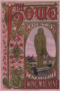 हॉवे सिलाई मशीन प्रदर्शनी कैटलॉग, 1876 का फ्रंट कवर द्वारा अमेरिकी स्कूल