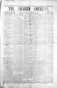द कलर्ड अमेरिकन का फ्रंट पेज, 30 दिसंबर, 1865 (प्रिंट) द्वारा अमेरिकी स्कूल