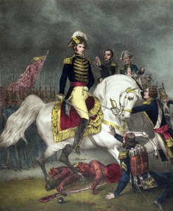 1811 में Tippecanoe की लड़ाई में जनरल विलियम हेनरी हैरिसन द्वारा अमेरिकी स्कूल