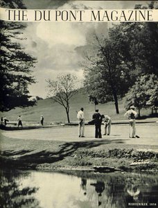 गोल्फर्स, ड्यूपॉन्ट पत्रिका का फ्रंट कवर, जुलाई-अगस्त 1936 द्वारा अमेरिकी स्कूल