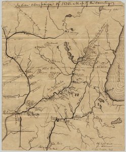 1832 का भारतीय अभियान: देश का मानचित्र, 1832