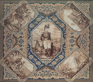 जैचेरी टेलर का चित्रण और मैक्सिकन युद्ध की लड़ाई (1846-8), 1848 (कपास) द्वारा अमेरिकी स्कूल