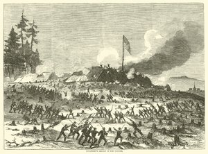 फोर्ट सैंडर्स पर लंबे समय तक हमले, नवंबर 1863 द्वारा अमेरिकी स्कूल