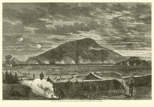 लुकआउट माउंटेन, चाटनानोगा क्रीक पर संघीय कार्यों से, नवंबर 1863 द्वारा अमेरिकी स्कूल