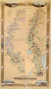 नैचेज से न्यू ऑरलियन्स, 1858 तक मिसिसिपी नदी पर वृक्षारोपण का चित्रण