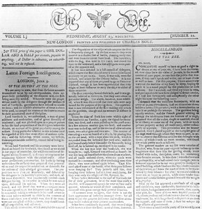 द बीड का मास्टहेड, 23 अगस्त 1797 को छपा (प्रिंट) द्वारा अमेरिकी स्कूल