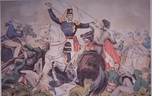 मैक्सिकन-अमेरिकी युद्ध (1846-48), कर्नल हार्नी वेराक्रूज़ के पास मैडेलिन में लड़ते हैं द्वारा अमेरिकी स्कूल