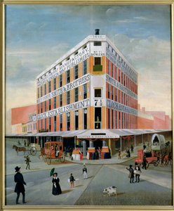 No.7 12 बोवेरी, NYC, c.1837-39 द्वारा अमेरिकी स्कूल
