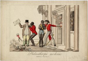 आधुनिक परोपकार, c.1813 द्वारा अमेरिकी स्कूल