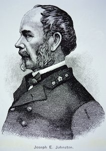 प्रोट्रेट ऑफ़ जनरल जोसेफ ई. जॉनसन (1807-1891) (लिथो) द्वारा अमेरिकी स्कूल