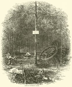 मैकफर्सन डेथ का दृश्य, जुलाई 1864 द्वारा अमेरिकी स्कूल