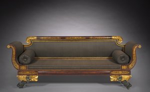 सोफा, c.1820 द्वारा अमेरिकी स्कूल