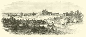 स्पॉट्सिल्टन कोर्ट-हाउस, मई 1864 द्वारा अमेरिकी स्कूल