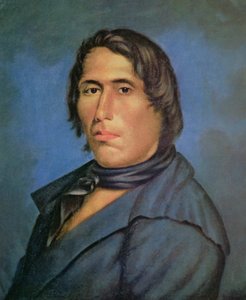 टेकुमसेह (1768-1813) (कैनवास पर तेल) द्वारा अमेरिकी स्कूल