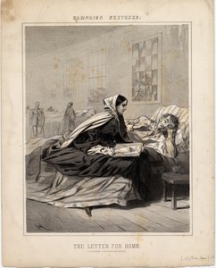 द लेटर फॉर होम, अभियान रेखाचित्र, 1863 से चित्रण