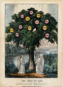 जीवन का पेड़, पब। करियर एंड इव्स, 1870 द्वारा द्वारा अमेरिकी स्कूल