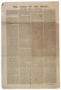 द वॉयस ऑफ द ड्राफ्ट, 21 जुलाई 1863 द्वारा अमेरिकी स्कूल
