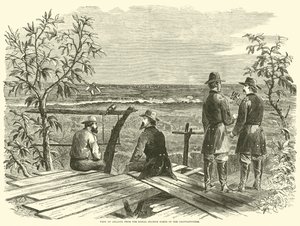 अटलांटा का दृश्य स्टेशन से चट्टोहोचे के उत्तर में जुलाई 1864 द्वारा अमेरिकी स्कूल