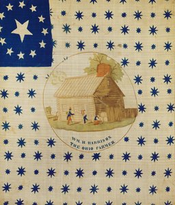 विलियम हेनरी हैरिसन, ओहियो किसान, 1840 (कपास) द्वारा अमेरिकी स्कूल