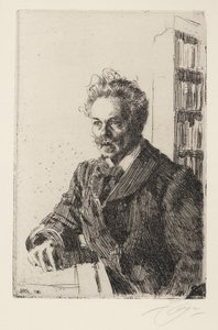 अगस्त स्ट्रिंडबर्ग (1849-1912) - ज़ोर्न, एंडर्स लियोनार्ड (1860-1920) - 1910 - नक़्क़ाशी - 29,8x19,8 - निजी संग्रह द्वारा अलग है लियोनार्ड ज़ोर्न