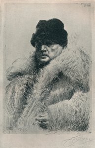 सेल्फ-पोर्ट्रेट, 1916 द्वारा अलग है लियोनार्ड ज़ोर्न