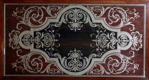 आंद्रे-चार्ल्स बाउल (1642-1732), फ्रांस द्वारा आबनूस कैबिनेट दरवाजे के अंदर की सजावट द्वारा आंद्रे चार्ल्स बाउल