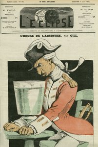 Absinthe घंटे, गिल की एक कविता का चित्रण। गिल द्वारा "" L'Eclipse" में कवर, जून २१ द्वारा एंड्रयू गिल
