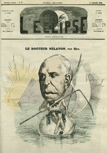 अगस्टे नेलाटन (1807-1873), फ्रांसीसी सर्जन। गिल द्वारा "" L'Eclipse" में कवर, सितम्बर १९ द्वारा एंड्रयू गिल