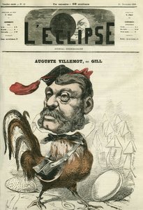 अगस्टे विलेमोट (1811-1871), फ्रांसीसी पत्रकार। गिल द्वारा "" L'Eclipse" में कवर करें, नवंबर 15 द्वारा एंड्रयू गिल