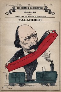 अल्फ्रेड टैलैंडियर का कार्टून (1822-1890) अंग्रेजी राजनेता 'लेस होम्स डी'टुडे' से सी। 1779 - 1880 आंद्रे गिल द्वारा (1840-85) द्वारा एंड्रयू गिल