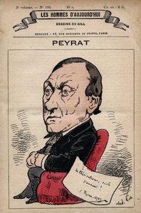 अल्फोंस पायराट का कार्टून (1812-1890) 'लेस होम्स डी'टुडे' से अंग्रेजी पत्रकार c. 1880 1880 हेनरी डेमारे द्वारा (1846-1888) द्वारा एंड्रयू गिल