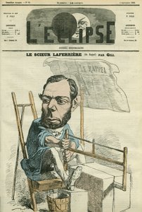 एडौर्ड लाफ़रिएरे (1841-1901), फ्रांसीसी मजिस्ट्रेट और राजनीतिज्ञ। गिल द्वारा "" L'Eclipse" में कवर, सितंबर 4 द्वारा एंड्रयू गिल