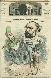 एमिल ओलिवियर (1825-1913), फ्रांसीसी राजनीतिज्ञ और बंसल। गिल द्वारा "" L'Eclipse" में कवर, मई 16 द्वारा एंड्रयू गिल
