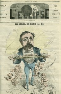 जैक्स एमिल डुप्रेसोइर (1832-1884), बाडेन-बैडेन में कला के व्यक्ति। गिल द्वारा "" L'Eclipse"" में कवर, 8 अगस्त द्वारा एंड्रयू गिल