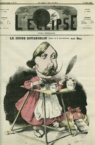 लुइस-चार्ल्स-अलेक्जेंड्रे एस्टेंसलिन (1825-1906), फ्रांसीसी जनरल और राजनीतिज्ञ। गिल द्वारा "" L'Eclipse" में कवर, जुलाई 17 द्वारा एंड्रयू गिल