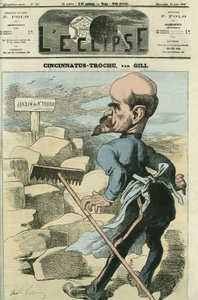 लुई-जूल्स ट्रोचु (1815-1896), फ्रांसीसी जनरल और राजनीतिज्ञ। गिल द्वारा "" L'Eclipse" में कवर, जून 23 द्वारा एंड्रयू गिल