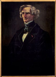 हेक्टर बर्लियोज़ का पोर्ट्रेट (1803-1869), फ्रांसीसी संगीतकार। आंद्रे गिल द्वारा चित्रकारी (1840-1885) द्वारा एंड्रयू गिल